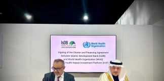 کمک ۱۰ میلیون دلاری بانک توسعه اسلامی به سازمان جهانی بهداشت