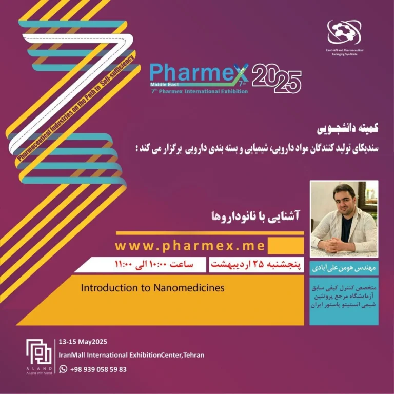 یک فارمکس، ده‌ها رویداد جانبی/  کارگاه آشنایی با نانوداروها (Nanomedicine) در هفتمین دوره نمایشگاه بین‌المللی فارمکس خاورمیانه